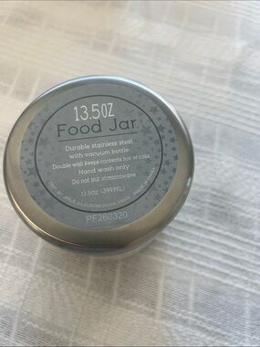 Kids Stainless Steel Food Jar - Silver